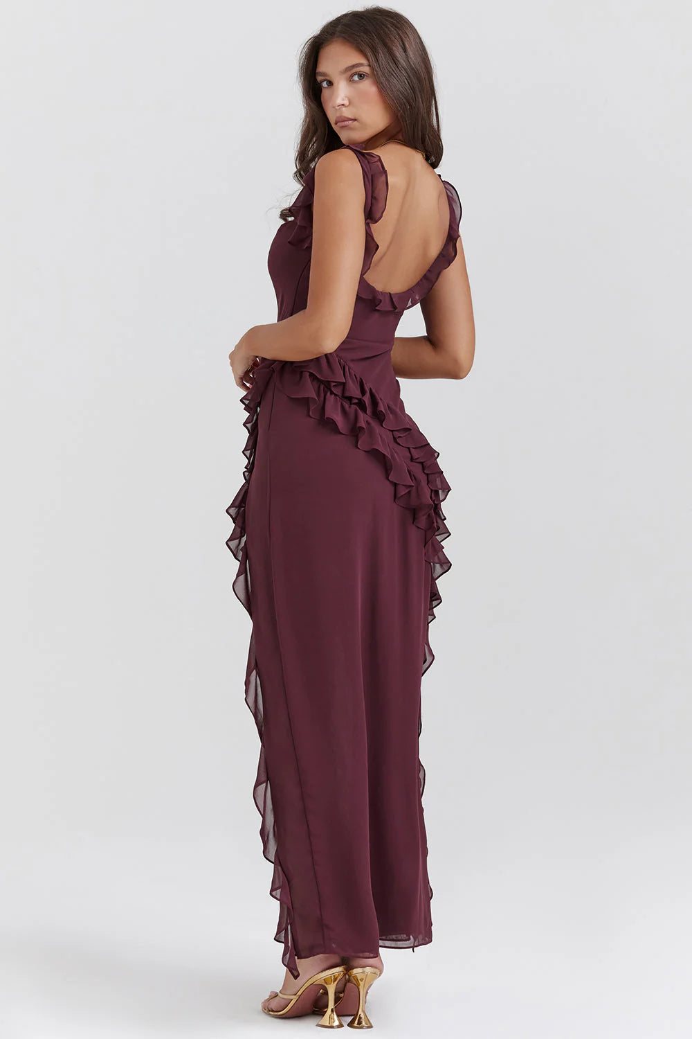 Bella Ruffled Maxi Dress