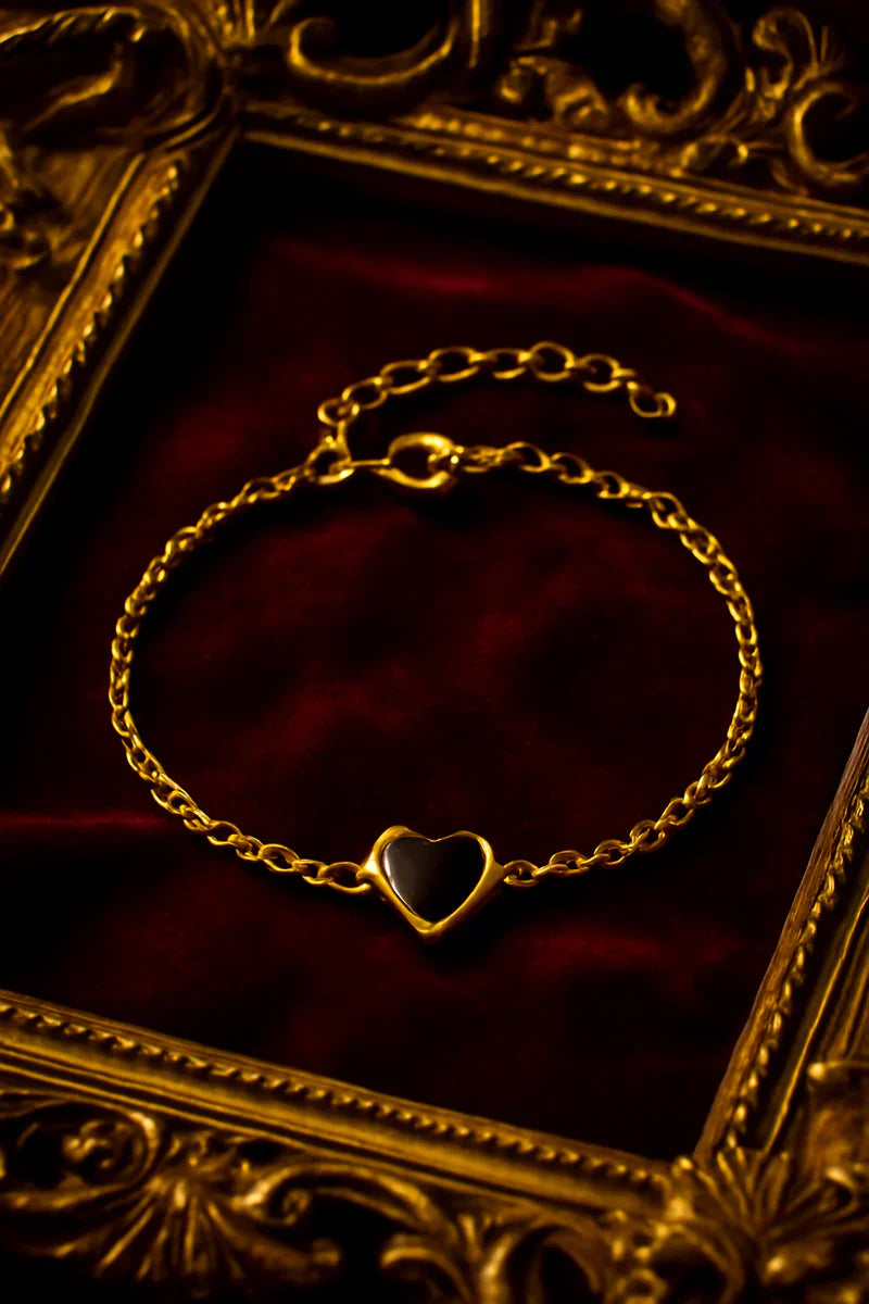 Velora D’or Heart Bracelet – 24k Gold