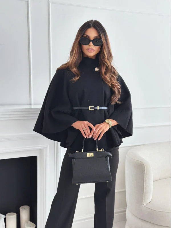 Maria Cape Belt Coat
