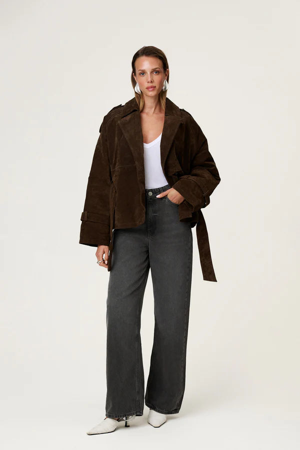 Caza Cropped Trench Coat