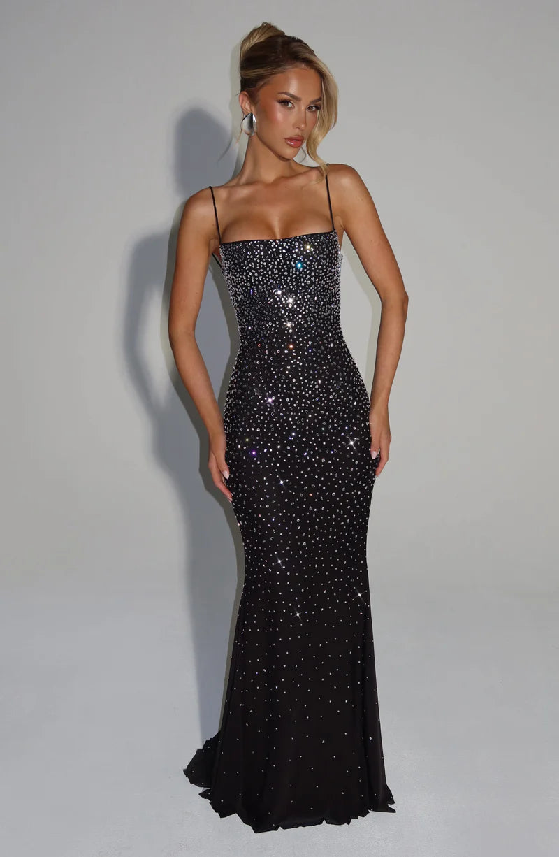 Serena Crystal Maxi Dress
