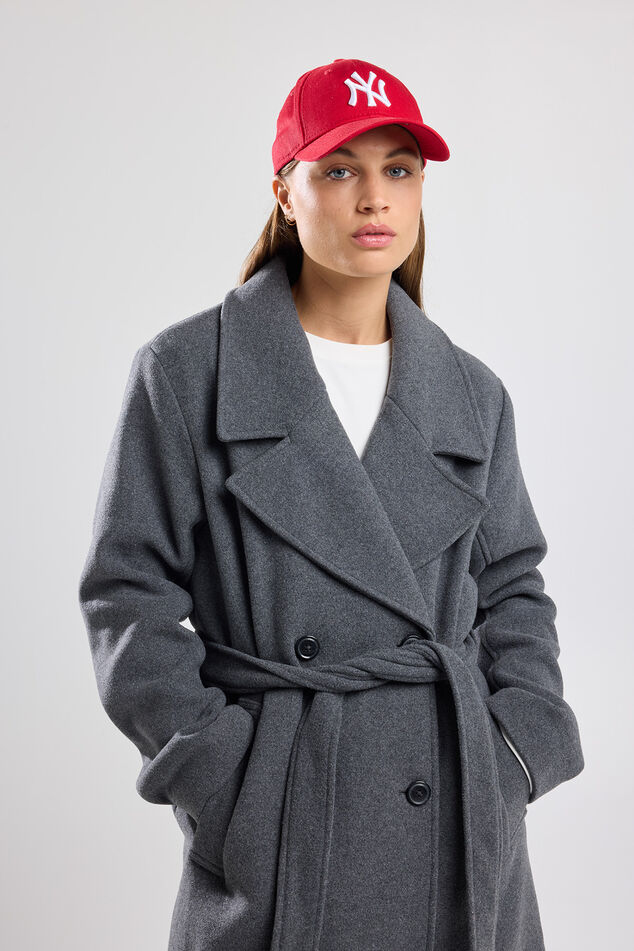 Remy Long Elegant Belted Jacket