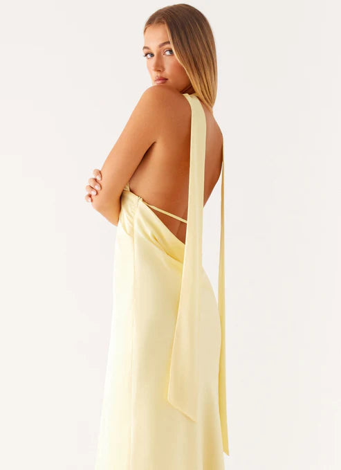 Laura Long Dress With Open Back