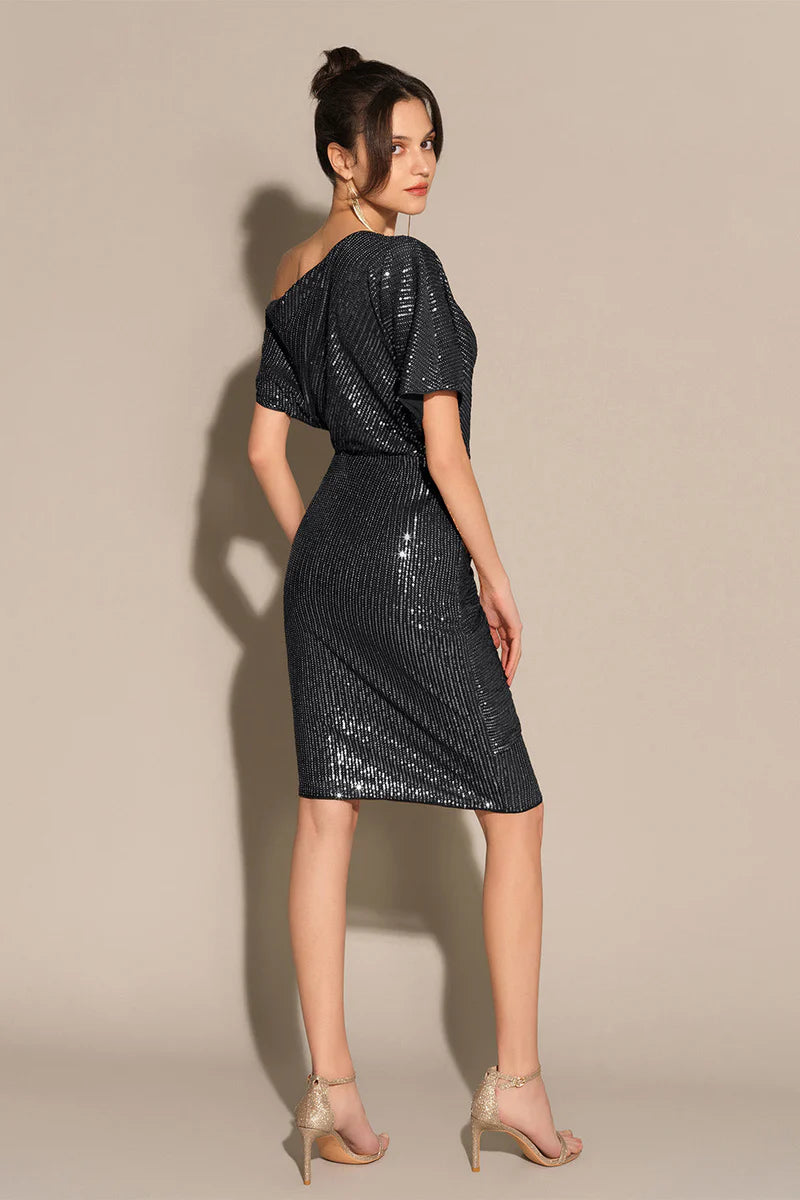 Edie Sequined Midi Dress