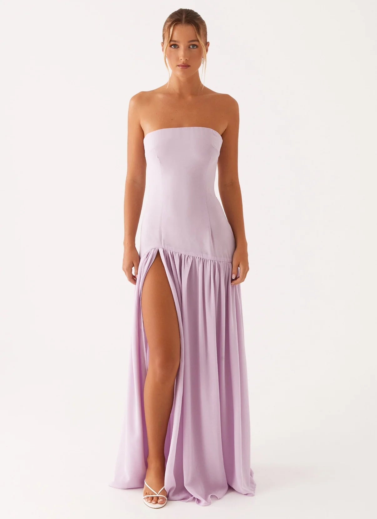 Elsa Long Dress Without Straps