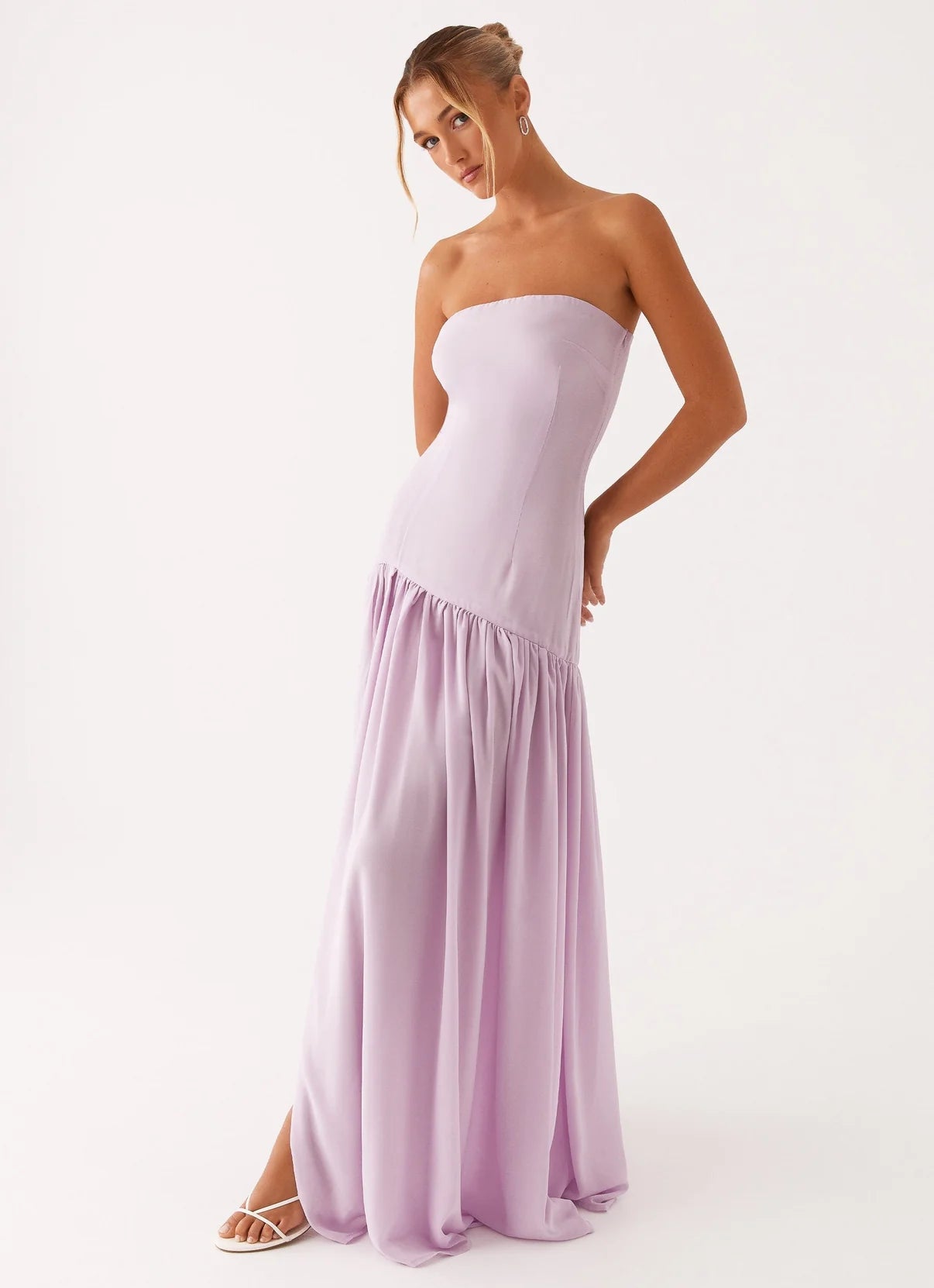 Elsa Long Dress Without Straps