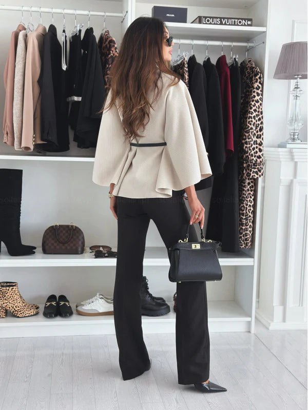 Maria Cape Belt Coat