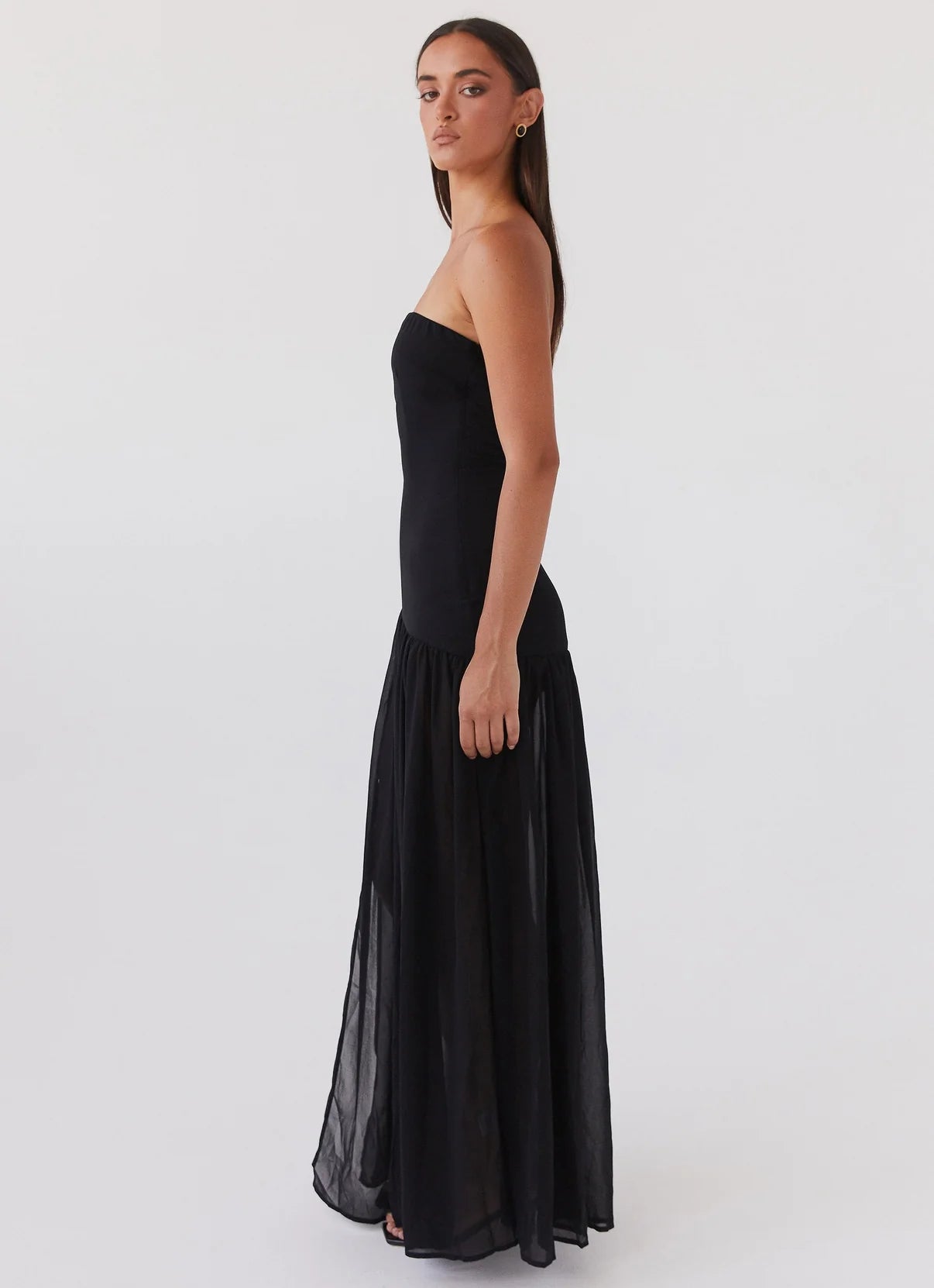 Elsa Long Dress Without Straps