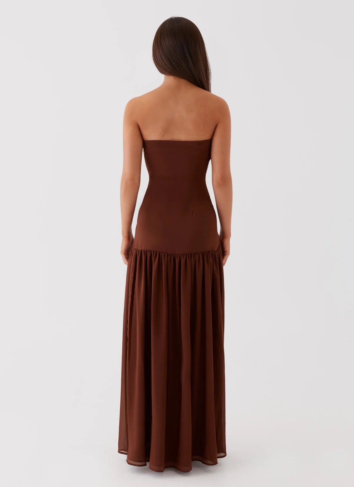 Elsa Long Dress Without Straps