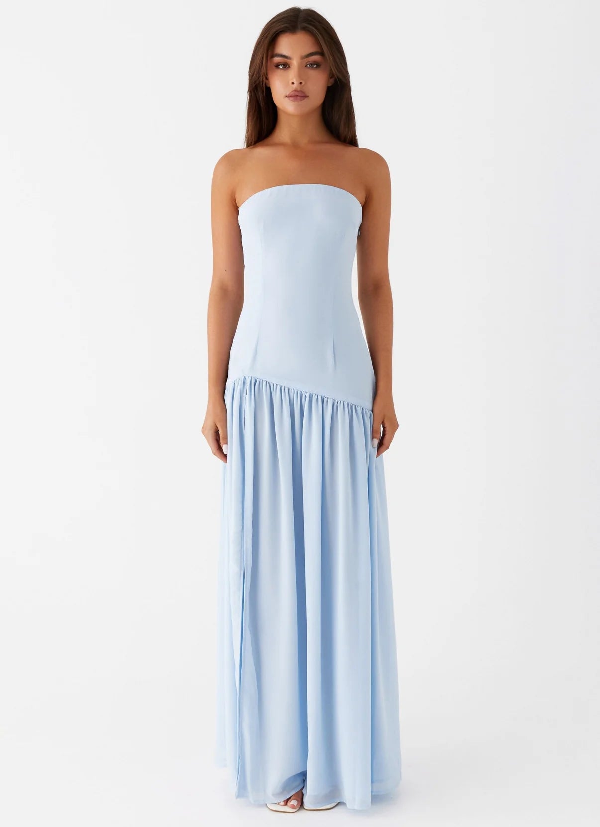 Elsa Long Dress Without Straps