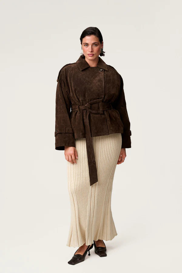 Caza Cropped Trench Coat