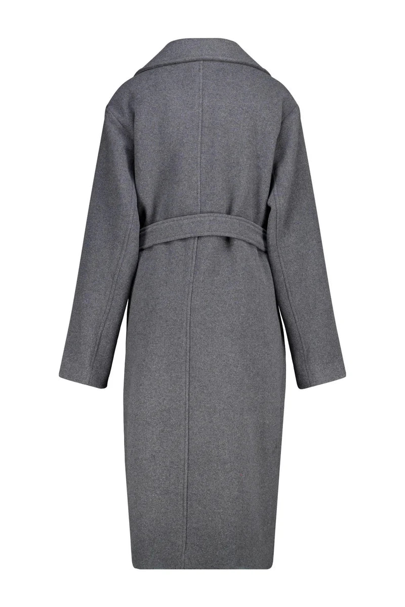 Remy Long Elegant Belted Jacket