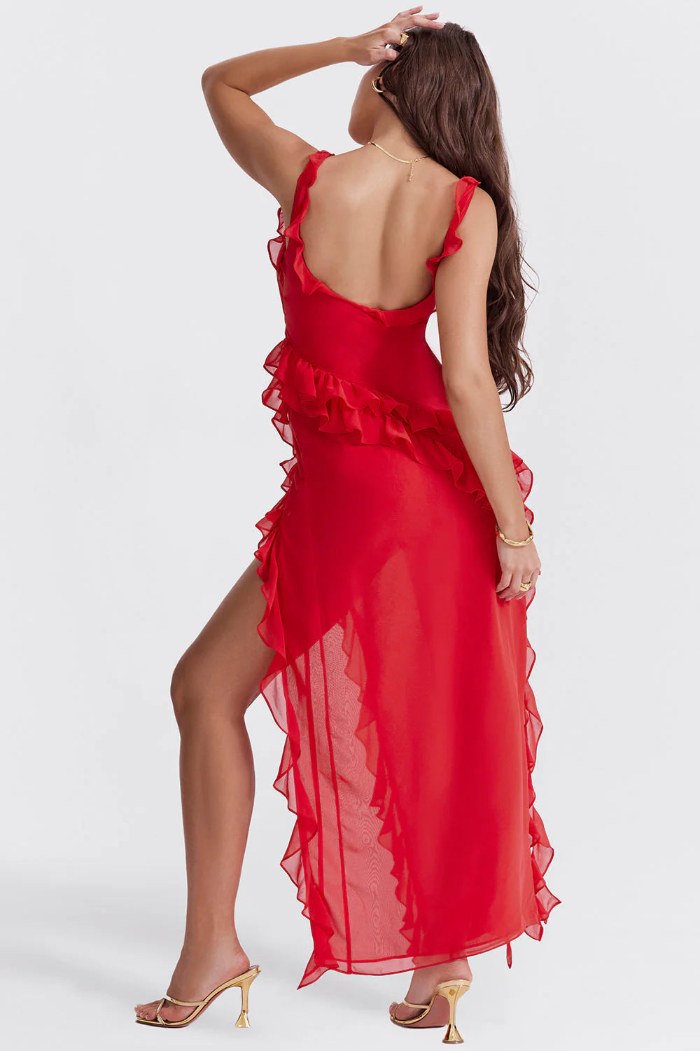 Bella Ruffled Maxi Dress